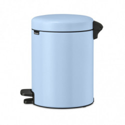 Κάδος απορριμμάτων με πεντάλ Brabantia NewIcon 1005528, 5 l, Ομαλό κλείσιμο, Αντιολισθητική βάση, Γαλάζιο