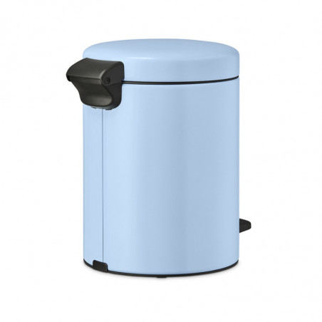 Κάδος απορριμμάτων με πεντάλ Brabantia NewIcon 1005528, 5 l, Ομαλό κλείσιμο, Αντιολισθητική βάση, Γαλάζιο