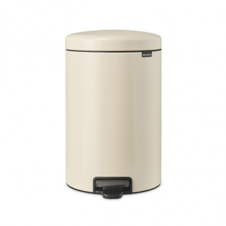 Κάδος με πεντάλ Brabantia NewIcon 1005535, 20 l, Ομαλό κλείσιμο, Αντιολισθητική βάση, Μπεζ