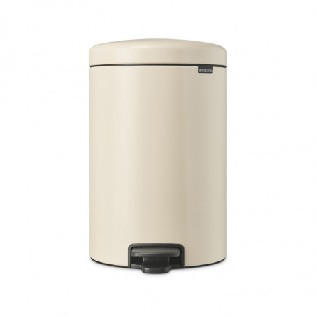 Κάδος με πεντάλ Brabantia NewIcon 1005535, 20 l, Ομαλό κλείσιμο, Αντιολισθητική βάση, Μπεζ