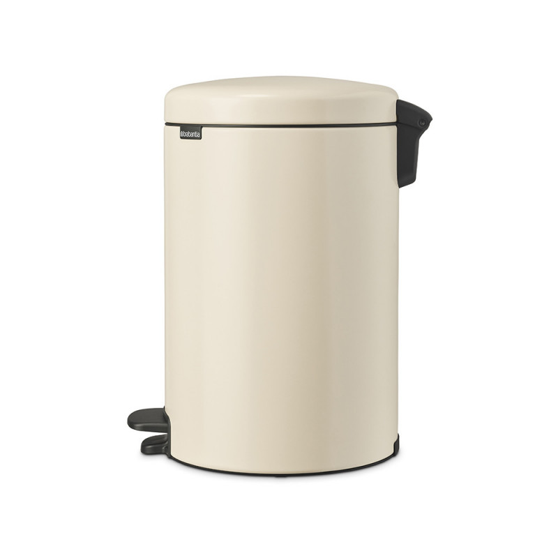 Κάδος με πεντάλ Brabantia NewIcon 1005535, 20 l, Ομαλό κλείσιμο, Αντιολισθητική βάση, Μπεζ