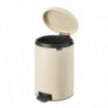 Κάδος με πεντάλ Brabantia NewIcon 1005535, 20 l, Ομαλό κλείσιμο, Αντιολισθητική βάση, Μπεζ