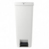 Κάδος απορριμμάτων με πεντάλ Brabantia StepUp 1005556, 40 L, Οικολογικά υλικά, Μεγάλο άνοιγμα, Ανοιχτό γκρι