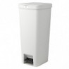 Κάδος απορριμμάτων με πεντάλ Brabantia StepUp 1005556, 40 L, Οικολογικά υλικά, Μεγάλο άνοιγμα, Ανοιχτό γκρι