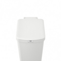 Κάδος απορριμμάτων με πεντάλ Brabantia StepUp 1005556, 40 L, Οικολογικά υλικά, Μεγάλο άνοιγμα, Ανοιχτό γκρι
