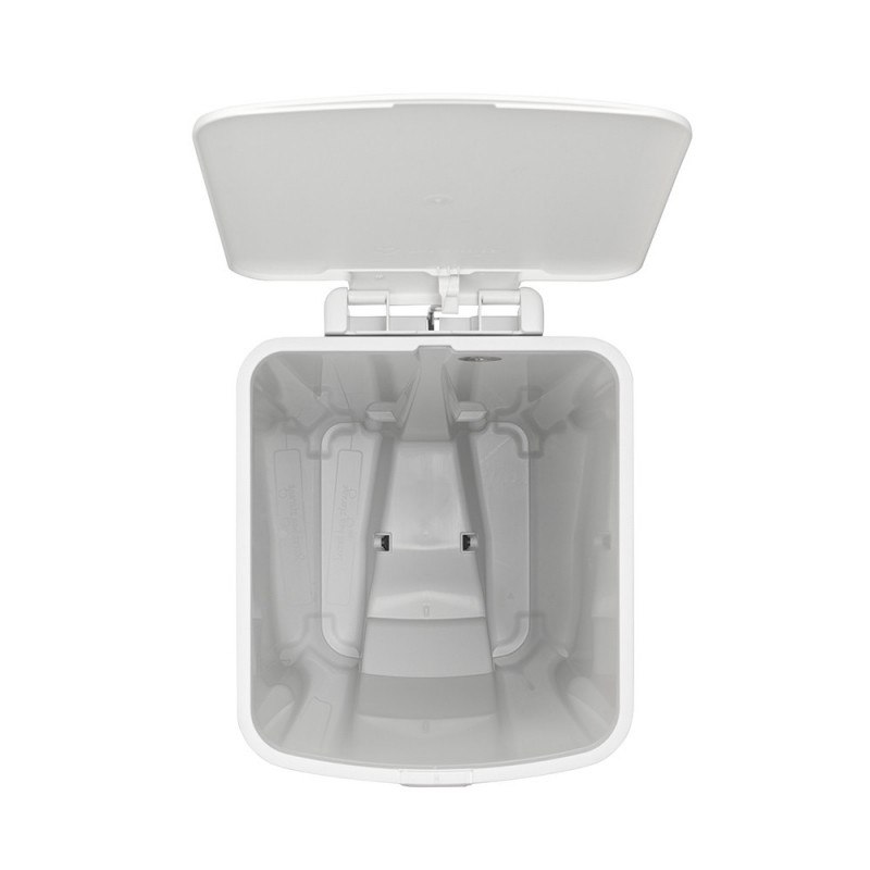 Κάδος απορριμμάτων με πεντάλ Brabantia StepUp 1005556, 40 L, Οικολογικά υλικά, Μεγάλο άνοιγμα, Ανοιχτό γκρι