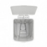Κάδος απορριμμάτων με πεντάλ Brabantia StepUp 1005556, 40 L, Οικολογικά υλικά, Μεγάλο άνοιγμα, Ανοιχτό γκρι