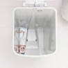 Κάδος απορριμμάτων με πεντάλ Brabantia StepUp 1005556, 40 L, Οικολογικά υλικά, Μεγάλο άνοιγμα, Ανοιχτό γκρι
