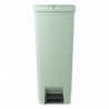 Κάδος απορριμμάτων με πεντάλ Brabantia StepUp 1005558, 40 L, Οικολογικά υλικά, Μεγάλο άνοιγμα, Ανοιχτό πράσινο