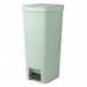 Κάδος απορριμμάτων με πεντάλ Brabantia StepUp 1005558, 40 L, Οικολογικά υλικά, Μεγάλο άνοιγμα, Ανοιχτό πράσινο