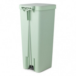 Κάδος απορριμμάτων με πεντάλ Brabantia StepUp 1005558, 40 L, Οικολογικά υλικά, Μεγάλο άνοιγμα, Ανοιχτό πράσινο