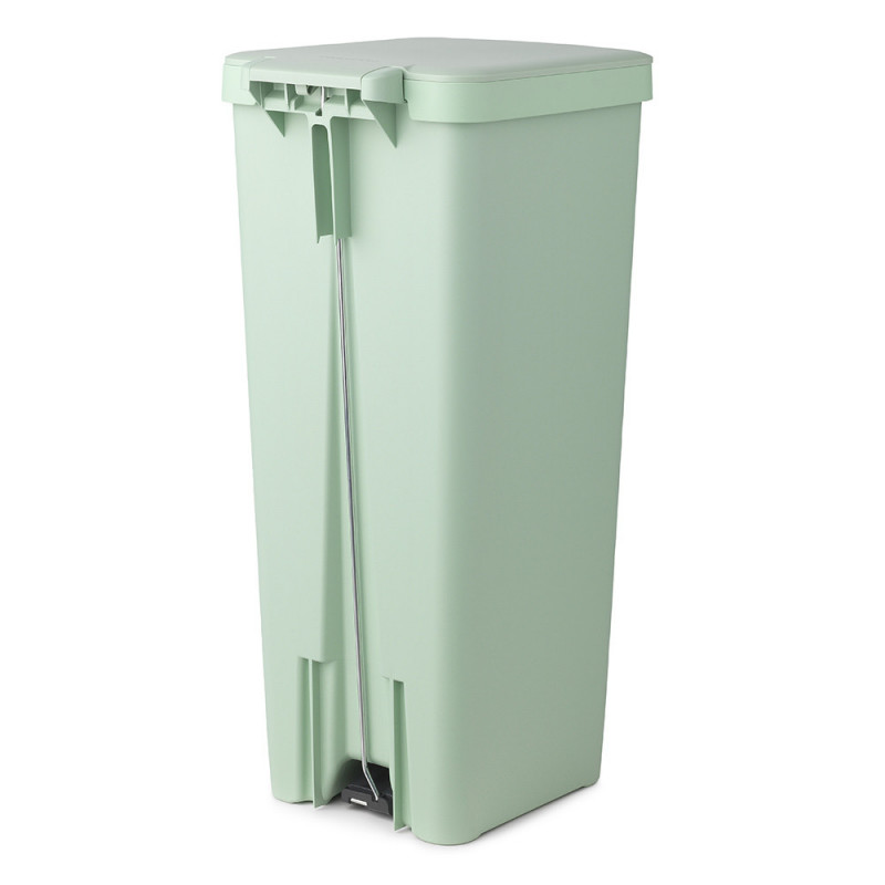 Κάδος απορριμμάτων με πεντάλ Brabantia StepUp 1005558, 40 L, Οικολογικά υλικά, Μεγάλο άνοιγμα, Ανοιχτό πράσινο