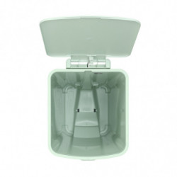Κάδος απορριμμάτων με πεντάλ Brabantia StepUp 1005558, 40 L, Οικολογικά υλικά, Μεγάλο άνοιγμα, Ανοιχτό πράσινο