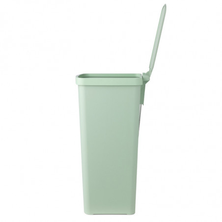 Κάδος απορριμμάτων με πεντάλ Brabantia StepUp 1005558, 40 L, Οικολογικά υλικά, Μεγάλο άνοιγμα, Ανοιχτό πράσινο