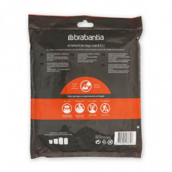 Brabantia PerfectFit σακούλες κάδων απορριμμάτων 1005563, μέγεθος B, 5 l, 40 τεμάχια, λευκό