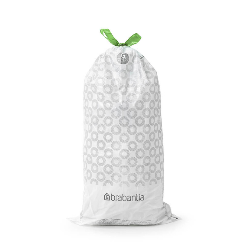Σακούλα απορριμμάτων Brabantia PerfectFit NewIcon/Touch 1005570, μέγεθος G, 23-30 l, 10 τεμάχια, λευκό
