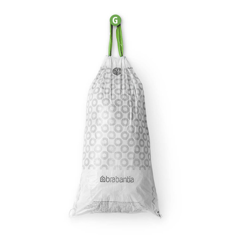Σακούλα απορριμμάτων Brabantia PerfectFit NewIcon/Touch 1005570, μέγεθος G, 23-30 l, 10 τεμάχια, λευκό