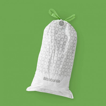 Σακούλα απορριμμάτων Brabantia PerfectFit NewIcon/Touch 1005570, μέγεθος G, 23-30 l, 10 τεμάχια, λευκό