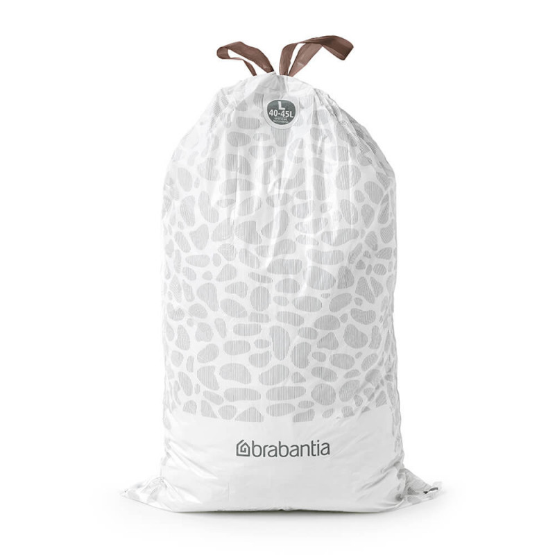Σακούλα απορριμμάτων Brabantia PerfectFit FlatBack+/Touch 1005575, μέγεθος L, 40-45 l, 40 τεμάχια, λευκό