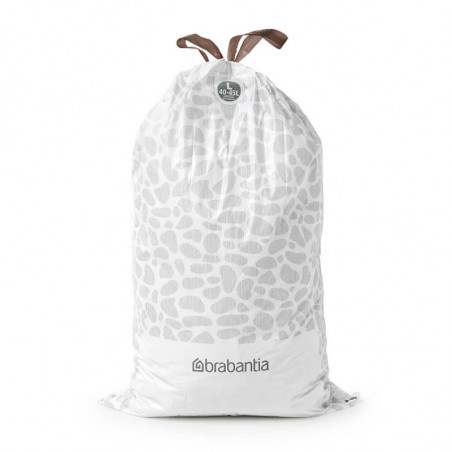 Σακούλα απορριμμάτων Brabantia PerfectFit FlatBack+/Touch 1005575, μέγεθος L, 40-45 l, 40 τεμάχια, λευκό