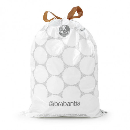 Σακούλα απορριμμάτων Brabantia PerfectFit NewIcon/Bo 1005581, Μέγεθος X, 10-12 l, 10 τεμάχια, Λευκό