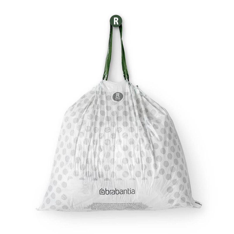 Σακούλες απορριμμάτων Brabantia PerfectFit Bo 1005589, μέγεθος R, 36 l, 40 τεμάχια, λευκό