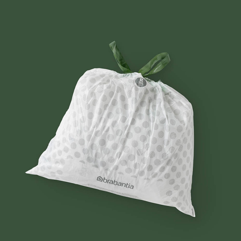 Σακούλες απορριμμάτων Brabantia PerfectFit Bo 1005589, μέγεθος R, 36 l, 40 τεμάχια, λευκό