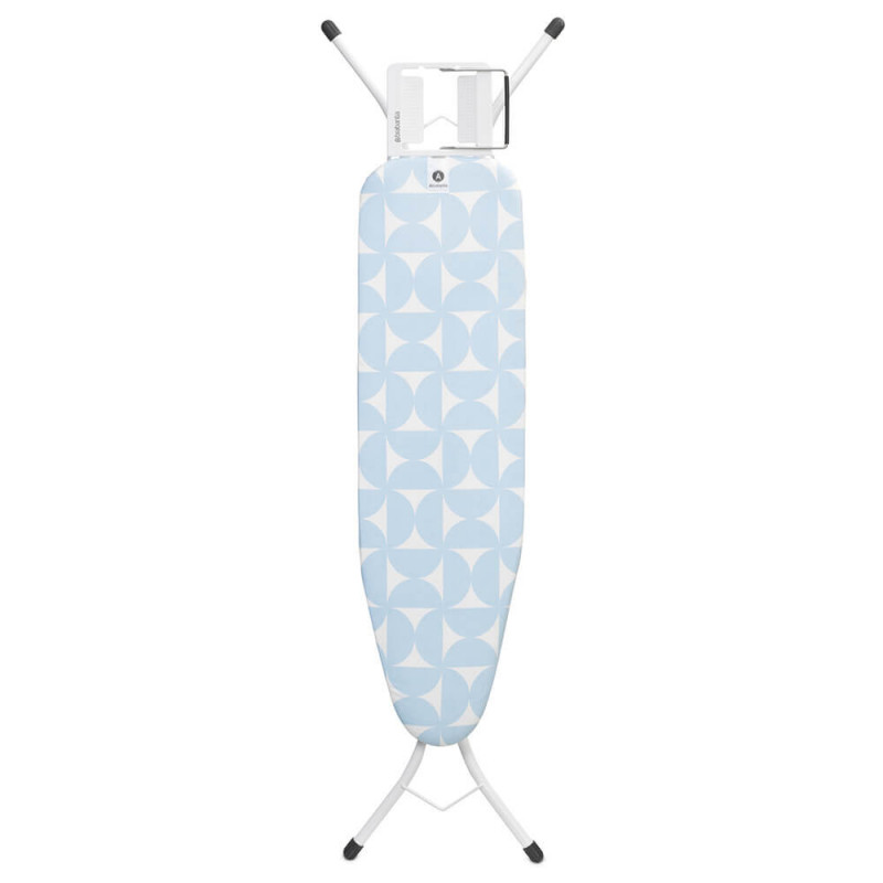 Τραπέζι σιδερώματος Brabantia A 1005615, 110x30 cm, 7 θέσεις ρύθμισης, Βάση για σίδερο, γαλάζιο χρώμα