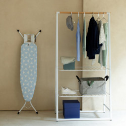 Τραπέζι σιδερώματος Brabantia A 1005615, 110x30 cm, 7 θέσεις ρύθμισης, Βάση για σίδερο, γαλάζιο χρώμα
