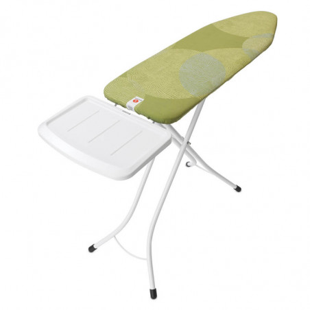 Τραπέζι σιδερώματος Brabantia B 1005618, 124x38 cm, 7 θέσεις ρύθμισης, υποδοχή γεννήτριας ατμού, Πράσινο