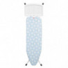 Τραπέζι σιδερώματος Brabantia B 1005619, 124x38 cm, 7 θέσεις ρύθμισης, υποδοχή γεννήτριας ατμού, γαλάζιο χρώμα