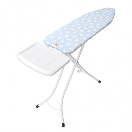 Τραπέζι σιδερώματος Brabantia B 1005619, 124x38 cm, 7 θέσεις ρύθμισης, υποδοχή γεννήτριας ατμού, γαλάζιο χρώμα