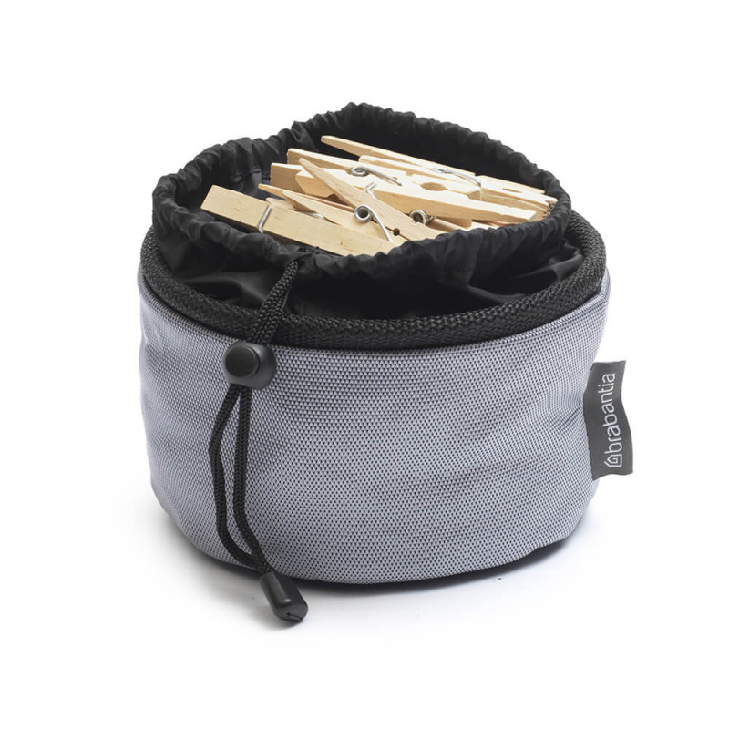 Τσάντα για κλιπ ρούχων Brabantia Compact 1005642, Μέχρι 150 κλιπ, Αδιάβροχο, Γκρι