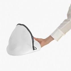Brabantia 149641 Τσάντα πλύσης παπουτσιών, Εύκολο κλείσιμο με φερμουάρ, Μαλακή βάση, Λευκό