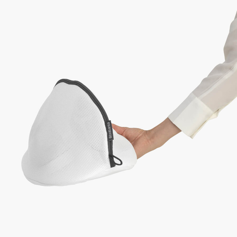 Brabantia 149641 Τσάντα πλύσης παπουτσιών, Εύκολο κλείσιμο με φερμουάρ, Μαλακή βάση, Λευκό