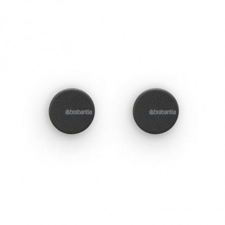 Σετ 2 κρεμάστρων Brabantia MindSet 1005680, Ορυκτή επίστρωση, Περιλαμβάνεται σετ τοποθέτησης, Μέχρι 2 kg, Σκούρο γκρι