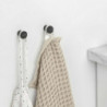 Σετ 2 κρεμάστρων Brabantia MindSet 1005680, Ορυκτή επίστρωση, Περιλαμβάνεται σετ τοποθέτησης, Μέχρι 2 kg, Σκούρο γκρι