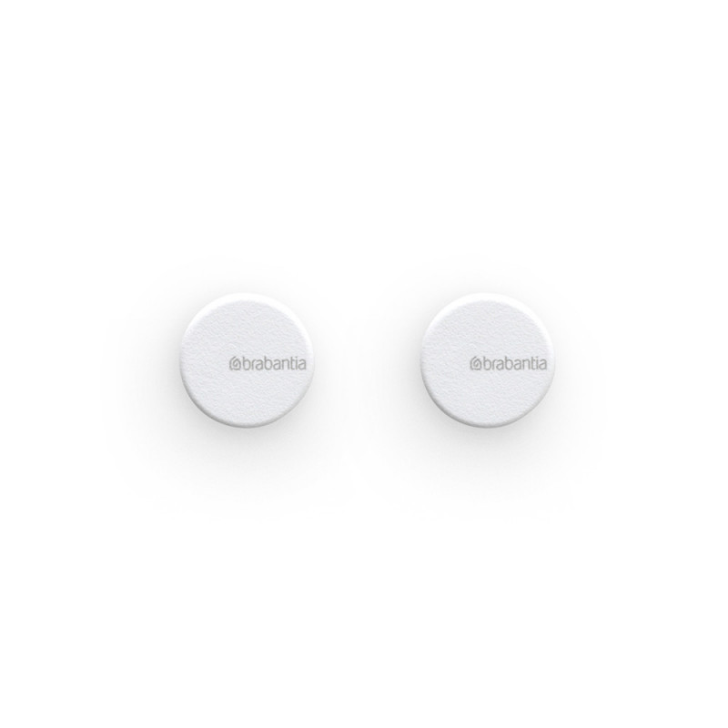 Σετ 2 κρεμάστρων Brabantia MindSet 1005681, Ορυκτής επίστρωσης, Περιλαμβάνεται σετ τοποθέτησης, Μέχρι 2 kg, Λευκό