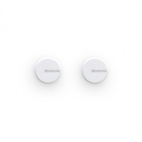 Σετ 2 κρεμάστρων Brabantia MindSet 1005681, Ορυκτής επίστρωσης, Περιλαμβάνεται σετ τοποθέτησης, Μέχρι 2 kg, Λευκό