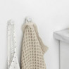 Σετ 2 κρεμάστρων Brabantia MindSet 1005681, Ορυκτής επίστρωσης, Περιλαμβάνεται σετ τοποθέτησης, Μέχρι 2 kg, Λευκό