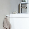 Σετ 2 κρεμάστρων Brabantia MindSet 1005681, Ορυκτής επίστρωσης, Περιλαμβάνεται σετ τοποθέτησης, Μέχρι 2 kg, Λευκό