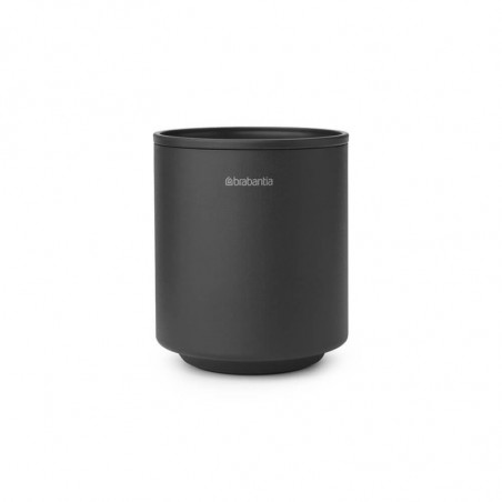 Brabantia MindSet υποδοχή οδοντόβουρτσας 1005684, Εύκολος καθαρισμός, Μεγάλο άνοιγμα, Ορυκτή επίστρωση, Σκούρο γκρι