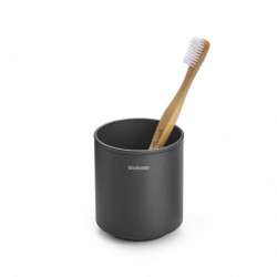 Brabantia MindSet υποδοχή οδοντόβουρτσας 1005684, Εύκολος καθαρισμός, Μεγάλο άνοιγμα, Ορυκτή επίστρωση, Σκούρο γκρι
