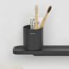 Brabantia MindSet υποδοχή οδοντόβουρτσας 1005684, Εύκολος καθαρισμός, Μεγάλο άνοιγμα, Ορυκτή επίστρωση, Σκούρο γκρι