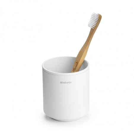 Brabantia MindSet υποδοχή οδοντόβουρτσας 1005685, Εύκολος καθαρισμός, Μεγάλο άνοιγμα, Ορυκτή επίστρωση, Λευκό