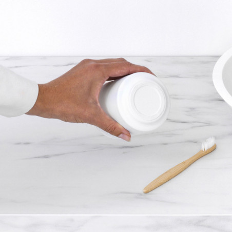 Brabantia MindSet υποδοχή οδοντόβουρτσας 1005685, Εύκολος καθαρισμός, Μεγάλο άνοιγμα, Ορυκτή επίστρωση, Λευκό