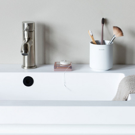 Brabantia MindSet υποδοχή οδοντόβουρτσας 1005685, Εύκολος καθαρισμός, Μεγάλο άνοιγμα, Ορυκτή επίστρωση, Λευκό