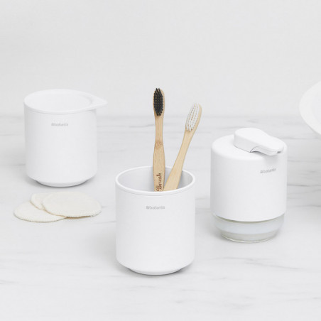 Brabantia MindSet υποδοχή οδοντόβουρτσας 1005685, Εύκολος καθαρισμός, Μεγάλο άνοιγμα, Ορυκτή επίστρωση, Λευκό