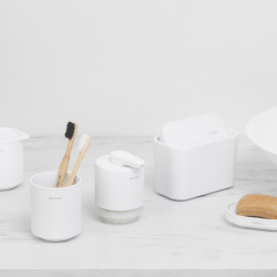 Brabantia MindSet υποδοχή οδοντόβουρτσας 1005685, Εύκολος καθαρισμός, Μεγάλο άνοιγμα, Ορυκτή επίστρωση, Λευκό