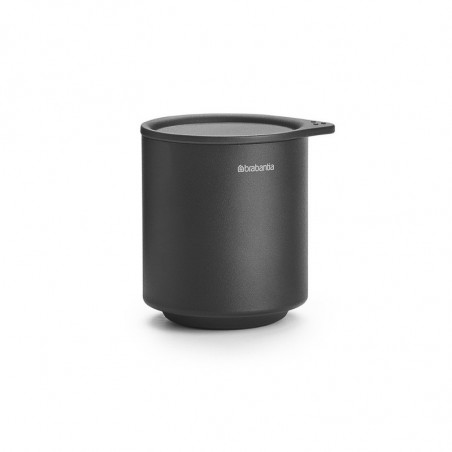 Κουτί αξεσουάρ μπάνιου Brabantia MindSet Mineral 1005686, Αντιολισθητική βάση, Φινίρισμα Mineral, Γκρι